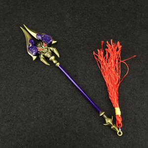 16cm王者吕布兵器模型天魔缭乱合金武器装备摆件摆饰cosplay礼品