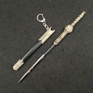 22cm中国古剑游龙剑模型合金钥匙扣挂件挂饰摆件摆饰礼品玩具把玩