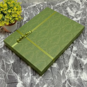 绿色超大60cm长方形礼物盒包装50相框画册礼品盒丝巾衬衫围巾礼盒