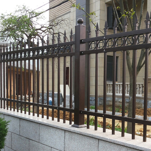 镀锌钢护栏铁艺围栏庭院花园户外围墙别墅铝合金院墙防护栏杆栅栏