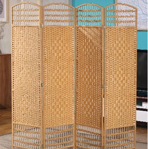纯手工编织屏风隔断时尚简约客厅玄关门现代卧室折屏酒店简易屏风