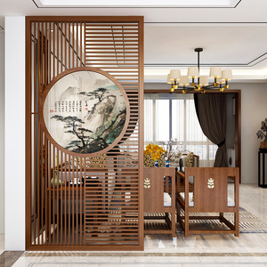 原木色屏风