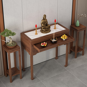 现代简约贡台桌小型供台实木供桌香案家用佛龛客厅上香桌观音佛像
