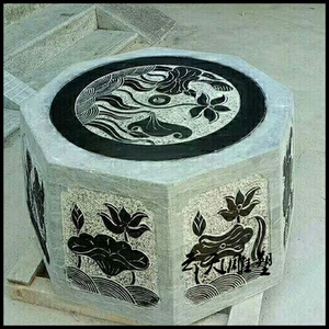 井栏庭院仿古家用井口青石井圈中式石头井台石雕水井圆形井盖装饰