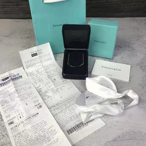 tiffany蒂芙尼au750黄金小号笑脸女生项链大全套98新二手正品闲置