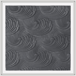 仿古砖雕 中式古建门头正方形墙地砖 水波纹复古 照壁影壁72*72cm