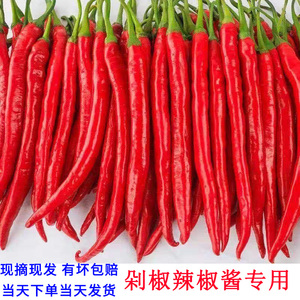 贵州现摘新鲜红线椒二荆条5斤自种新鲜蔬菜红辣椒泡椒剁椒辣酱