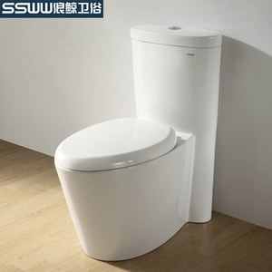 ssww浪鲸卫浴马桶坐便器节水防臭虹吸式连体座便器陶瓷洁具co1009