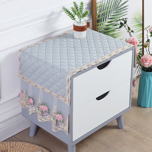 欧式床头柜盖布盖巾家用卧室梳妆台桌布防尘罩长方形打印机台垫布