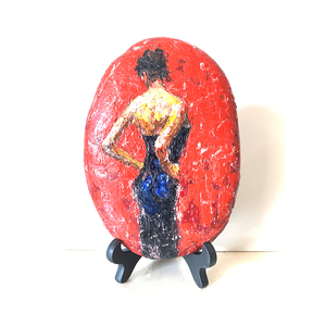 石头画真人照片转手绘定制装饰画人物人像头像肖像画风景丙烯画