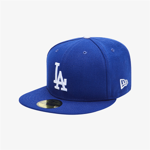 正品LA蓝色mlb道奇队聚酯球员款7码数55.8封闭式棒球帽子