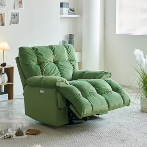 轻奢简约休闲懒人沙发电动可睡可躺可摇转单人沙发舒适多功能躺椅