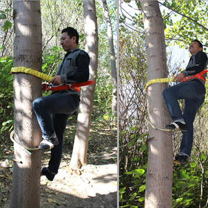 带防器爬树加厚防护爬杆专木杆扒脚工具神器脚扣掉落攀爬