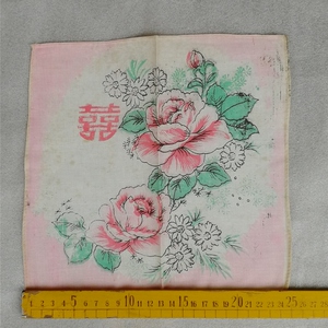 八十年代花手帕厚款手帕纯棉手帕