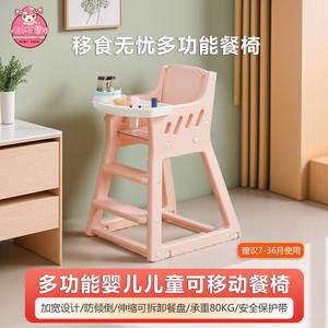宝宝餐椅婴儿童桌椅子便携折叠家用学坐吃饭桌座椅坐立神器塑料
