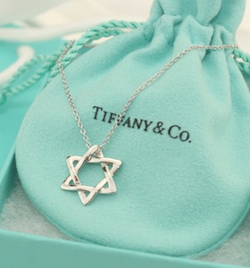香港代购tiffany蒂芙尼官网六芒星吊坠925纯银项链七夕情人节礼物