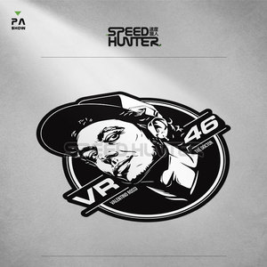 罗西vr46雅马哈车队摩托车手头像改装车贴反光防水贴花贴纸