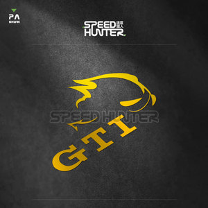 高尔夫 gti 恶魔兔 汽车车身贴纸 个性车身拉花装饰防水反光车贴