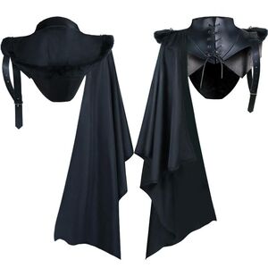 外贸中世纪披肩披风斗篷cosplay话剧舞台战士朋克黑暗骑士服欧美