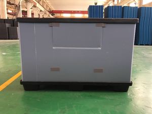 PP塑料蜂窝围板箱物流箱循环省空间汽配箱塑料吹塑天地盖厂家直销