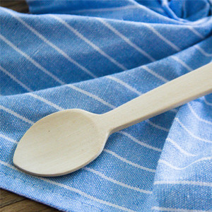天然枫木 14CM尖头实木冰淇淋勺酸奶勺子无漆儿童木勺 小木头勺子