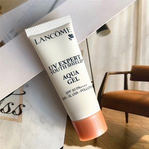 兰蔻轻透水漾防晒乳10ml小样  隔离霜gel空气感小白管