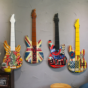 铁艺吉他墙饰创意墙面装饰居家装饰品咖啡厅墙上壁饰酒吧墙壁挂件