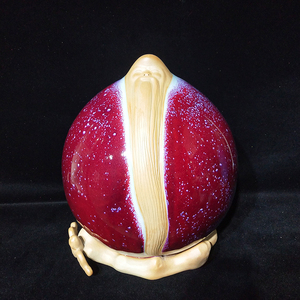 禹州神垕钧瓷福寿桃摆件窑变仙翁送老人长辈贺寿高档陶瓷生日礼品