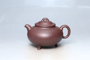 2直播老家底儿宜兴正品紫砂壶原矿紫泥三足玉鼎430cc