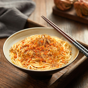 不等蟹黄面原味香辣蟹粉虾仁蟹黄拌面方便速食面条240g/盒 顺丰发