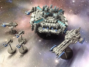 战锤40k黑石要塞&山阵号模型高精度白模第三方