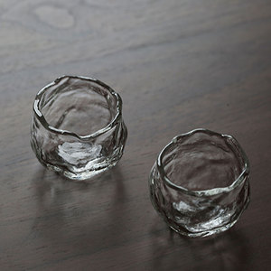日本酒杯 小众创新日式清酒杯白酒梅酒杯茶杯闻香杯琉璃花口杯子
