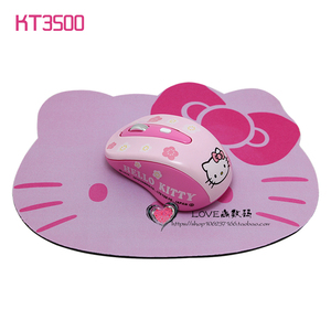 凯蒂猫KT无线鼠标静音可爱女生粉色笔记本台式机通用蓝牙充电款