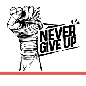 never give up永不放弃励志运动训练健身房墙贴画镂空装饰墙贴纸