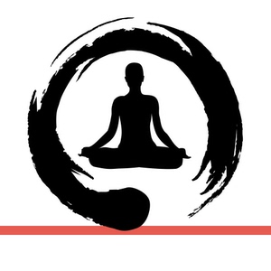 禅圈冥想打坐人物圆圈符号墙贴画瑜伽馆玻璃门镂空装饰背景墙贴纸