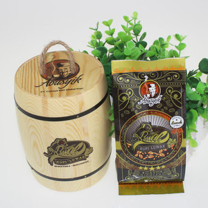 abusyik印尼野生麝香猫屎咖啡豆/粉原装进口木桶装猫屎咖啡带证书