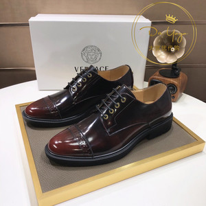 正品代购versace/范思哲男士20秋冬新款正装商务雕花增高厚底皮鞋