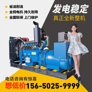 柴油发电机组30 50 100KW200 500 600千瓦大型静音三相发电机380v