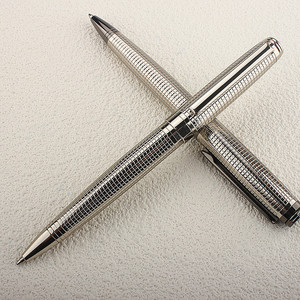 新款商务圆珠笔高档颜色办公旋转式金属笔学生可换芯中性笔