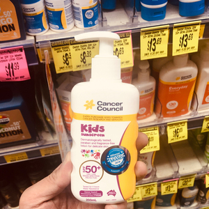 澳洲代购cancer council 茜茜尔孕妇儿童宝宝防晒霜200ml spf 50