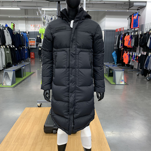 迪卡侬长款羽绒服加厚男羽绒衣中长款冬季大衣外套运动足球轻男