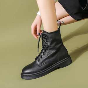 百搭学生平底短靴