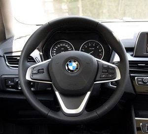 宝马2系16款218i220i领先时尚型专车专用全包幅真皮手缝方向盘套