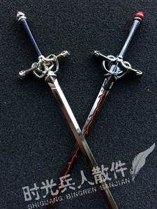 古代兵人 长剑大剑 刺剑西洋剑花剑 17cm骑士剑1/6金属模型