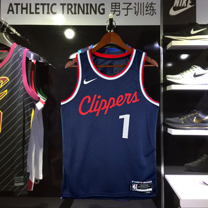 美版正品 2025新赛季快船队1号哈登篮球服保罗乔治伦纳德威少球衣