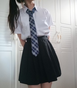 幼稚园日系jk制服白衬衫百褶裙领带套装水手服女夏短袖学生学院风