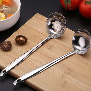 不锈钢汤勺汤漏长柄火锅勺漏勺大汤壳烹饪勺盛汤家用厨房小工具