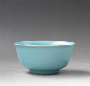 盧钧窑天青碗 卢三作品 大茶碗