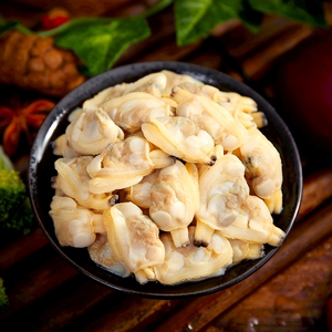 新鲜蛤蜊肉冷冻无沙花甲肉冰冻嘎啦肉黄蚬子肉贝类文蛤海鲜商用