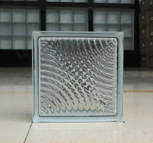 幕利亚进口80053白透亮空心玻璃砖墙隔断背景墙厂家直销扇形纹